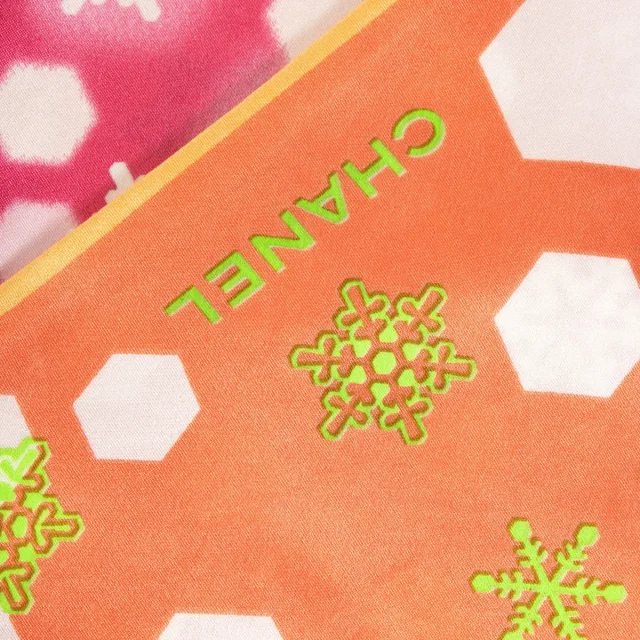 Chanel Snowflake Large Bandeau Scarf in Multicolor Silk from Labellov, photo 2 of 2