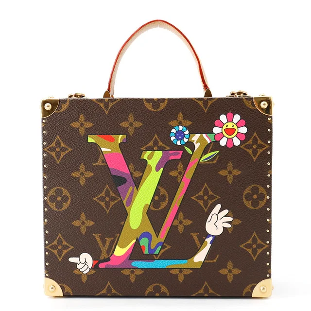 Louis Vuitton Character Tale JewelryCase Takashi Murakami Collaboration Brown/MulticolorM92477 Monogram in Brown Leather from GALLERY RARE