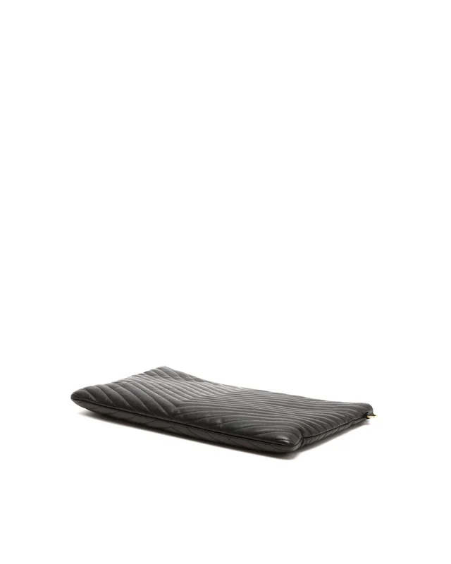 Saint Laurent Monogram Matelassé Large Clutch Bag in Leather from A Retro Tale, photo 5 of 7