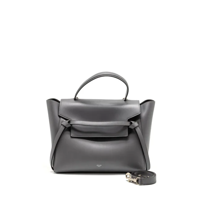 Celine Micro Belt Bag calfskin grey SHW in Grey Calfskin from EMIER