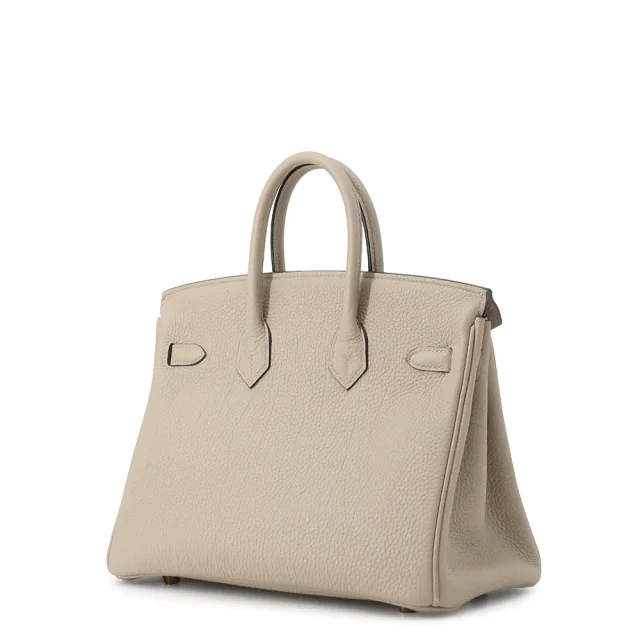 Hermès Birkin Tourtier Grey Togo Leather Size 25 in Grey Togo leather from GALLERY RARE, photo 2 of 20
