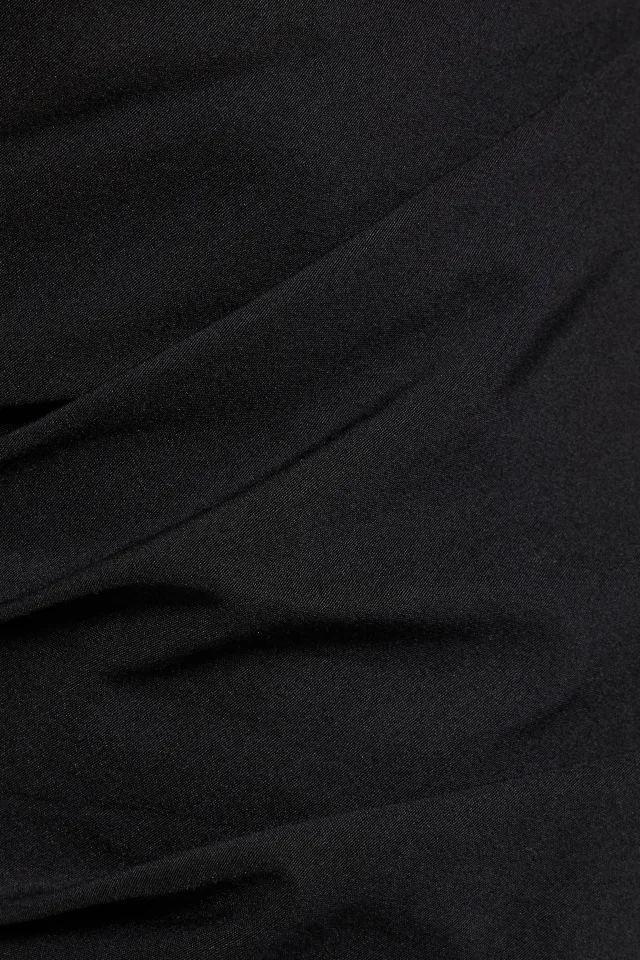 A.L.C. Austin Strapless Pleated Woven Midi Dress in Black, photo 4 of 4 from THE OUTNET