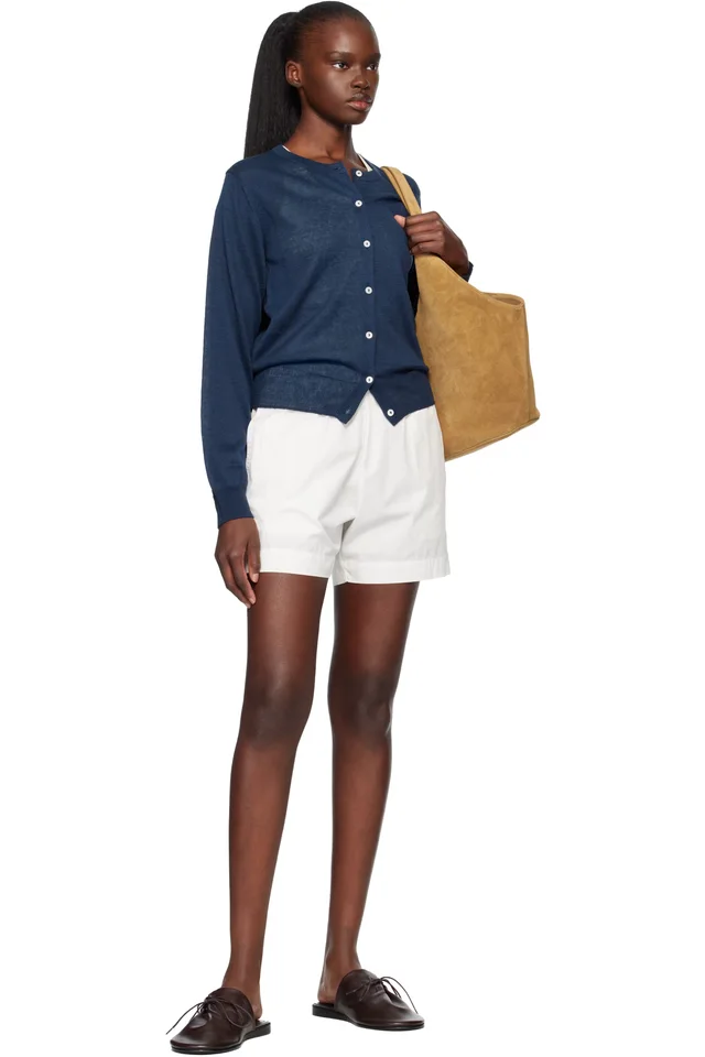 Nothing Written Navy Rola Linen Cardigan, photo 4 of 4 from SSENSE