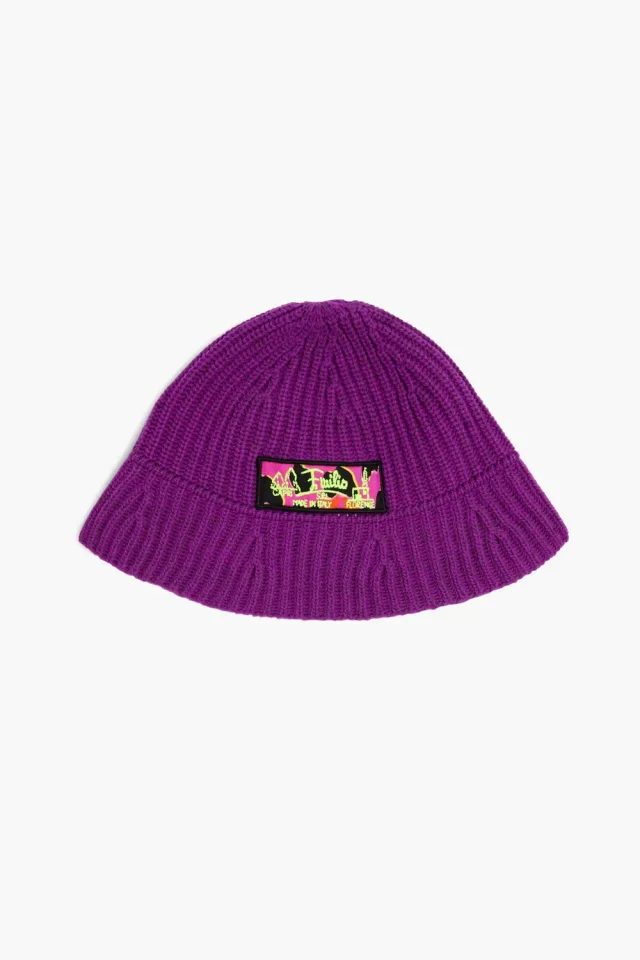 Pucci Ribbed Wool-Blend Beanie with Appliquéd Logo, photo 4 of 6 from THE OUTNET