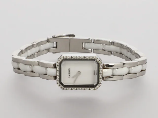 Chanel Two-Tone Diamond Première Watch in Ceramic from Ann's Fabulous Finds, photo 2 of 7