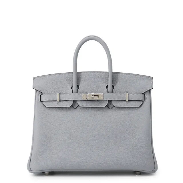 Hermès Birkin Green Pantan Togo Leather Size 25 in Green Togo leather from GALLERY RARE