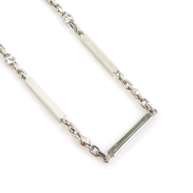 Saint Laurent Necklace Silver in Silver from The Reluxe