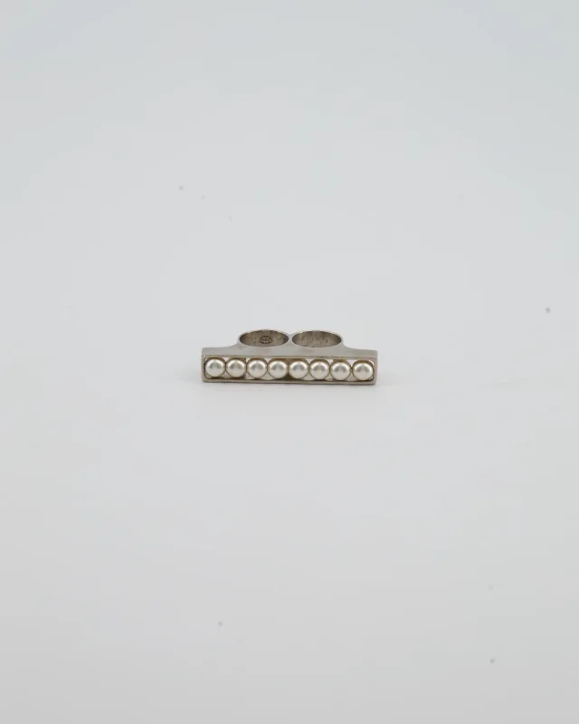 Chanel Double Pearl Ring from Sellier, photo 3 of 6