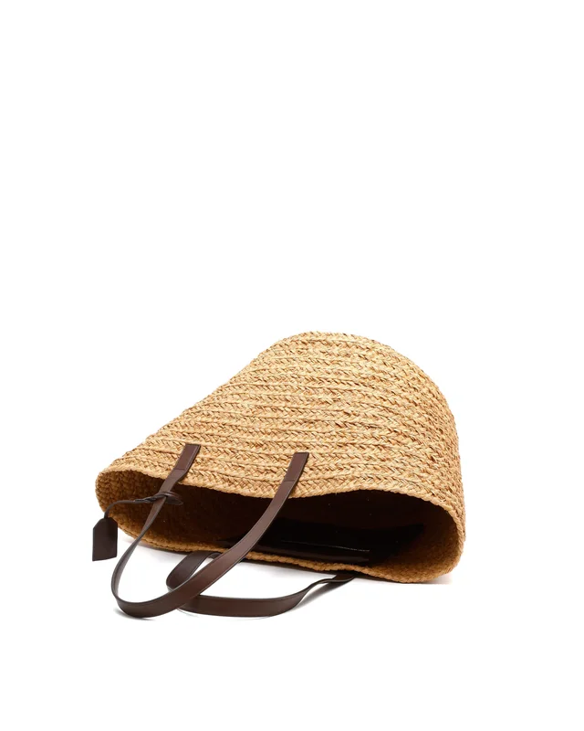 Saint Laurent Panier Raffia Tote Bag in Raffia from A Retro Tale, photo 4 of 8