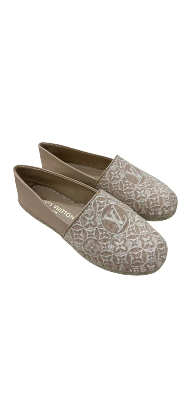 Louis Vuitton Helios Espadrilles Beige/White Sz36 in White from Luxury Promise