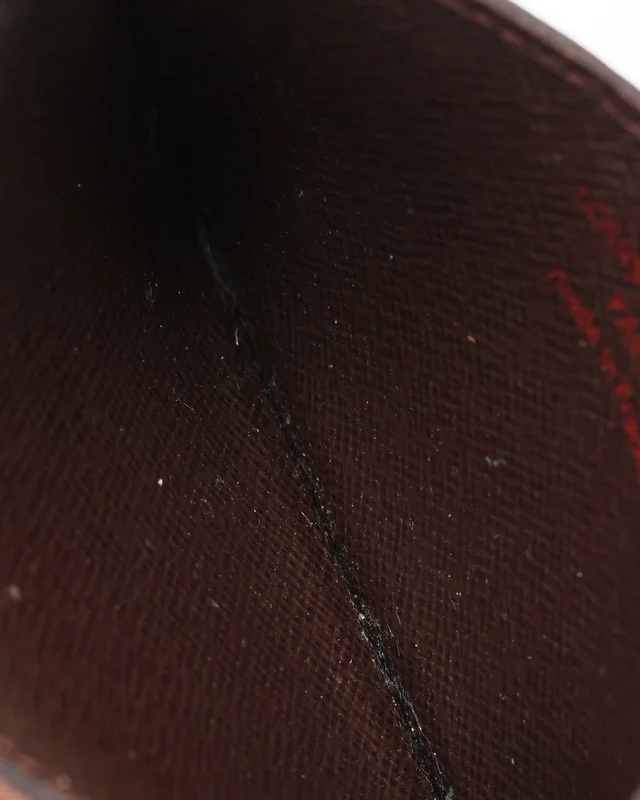 Louis Vuitton Damier Ebene Card Holder in Brown Canvas from A Retro Tale, photo 6 of 9