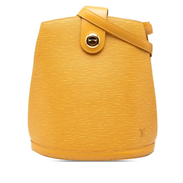 Yellow Louis Vuitton Epi Cluny Shoulder Bag in Yellow Leather from Designer Revival