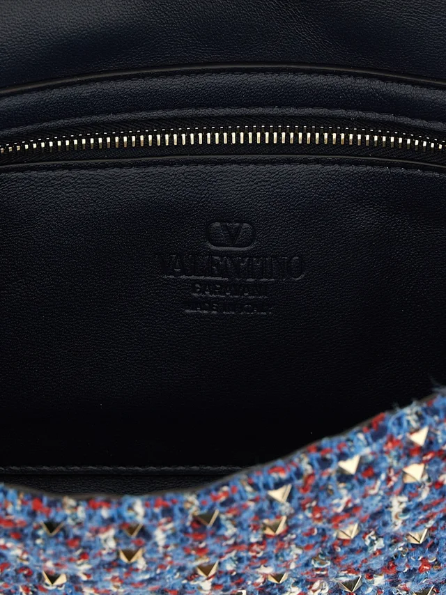 Valentino Rockstud Spike tweed shoulder bag, photo 4 of 4 from SENSER