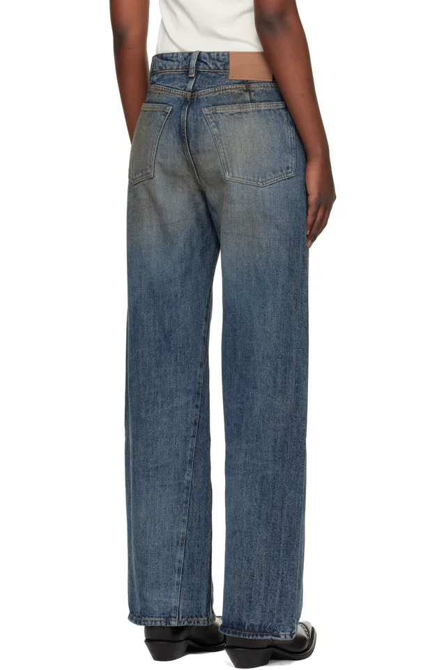 OUR LEGACY Blue Treble Cut Jeans, photo 3 of 4 from SSENSE