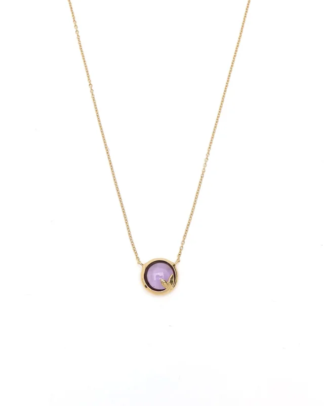 Tiffany & Co. Paloma Picasso Olive Leaf Amethyst Necklace in Green from A Retro Tale