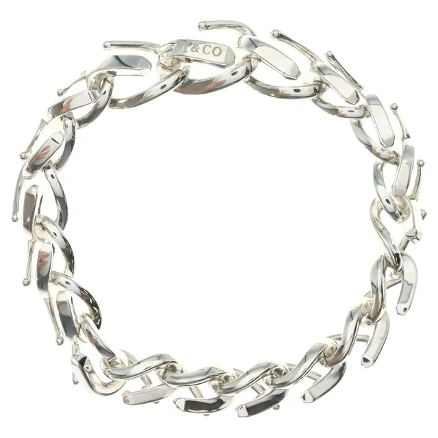 Tiffany & Co. Forge Small Link Silver Bracelet in Silver from The Reluxe