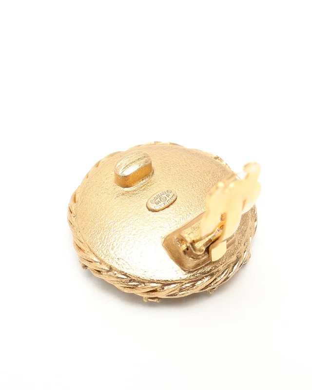 Chanel Coco Mark Rhinestone Clip-on Earrings from A Retro Tale, photo 3 of 3