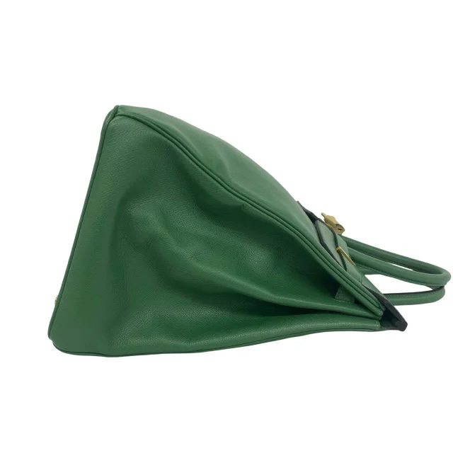 Hermès Birkin40 Cuir Chevre Mysore in Green Calfskin from LuxUness, photo 6 of 10