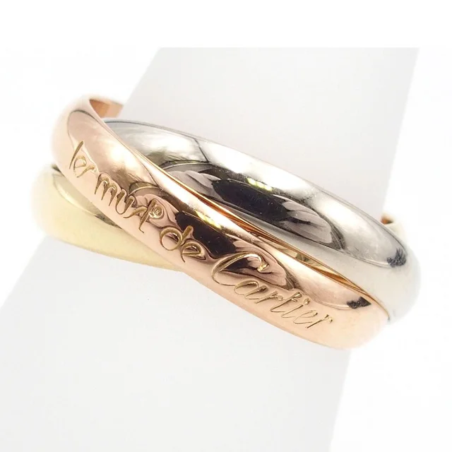 Cartier Trinity MM Three Color Gold No 53 Ring in Gold from The Reluxe
