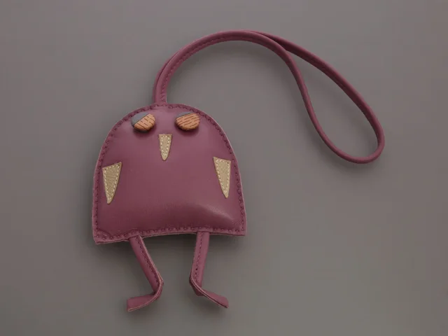 Hermès Hibouton Owl Petit H Bag Charm in Epsom leather from Ann's Fabulous Finds, photo 2 of 5