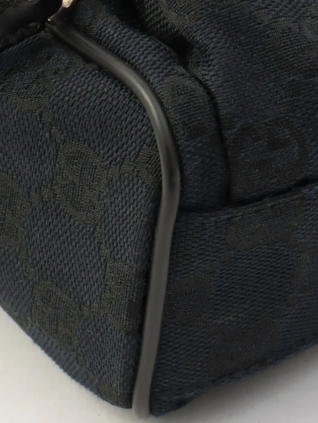 Gucci GG Canvas Backpack Black in Black Canvas from VINTAGE QOO TOKYO, photo 8 of 13