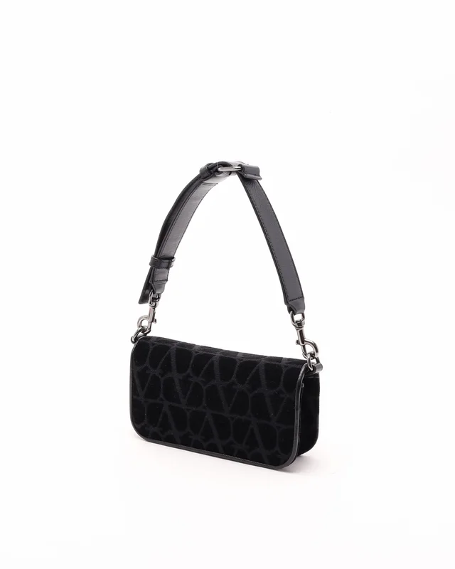 Valentino Garavani Small Locò Bag in Velvet from A Retro Tale, photo 3 of 8
