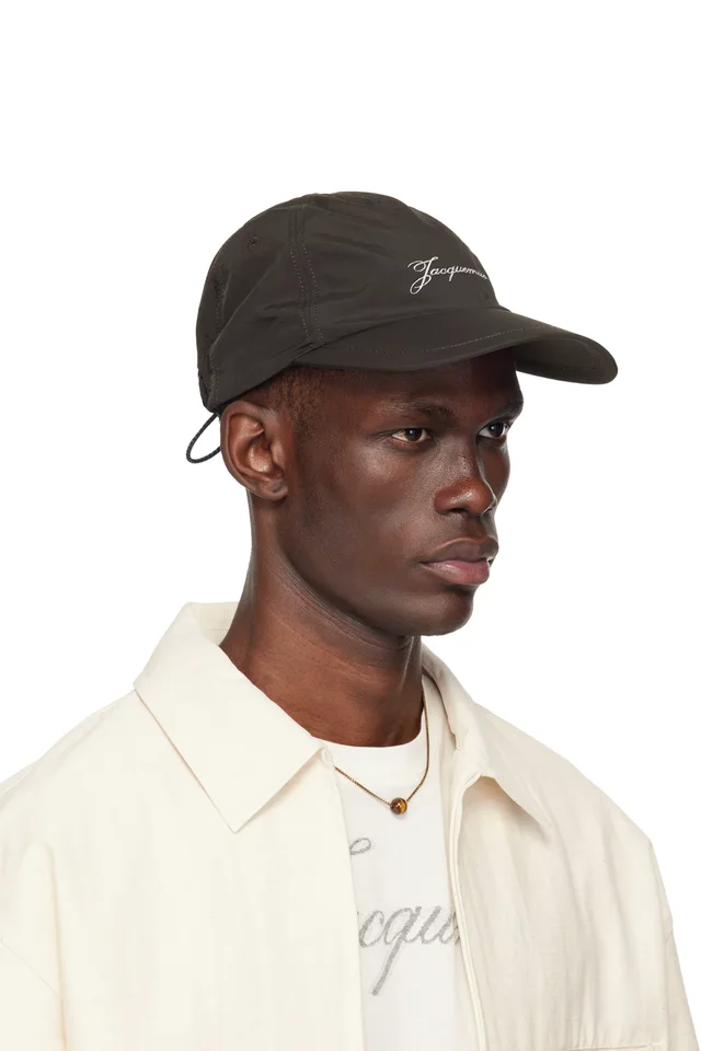 JACQUEMUS Brown 'The Baluchon' Baseball Cap, photo 2 of 3 from SSENSE