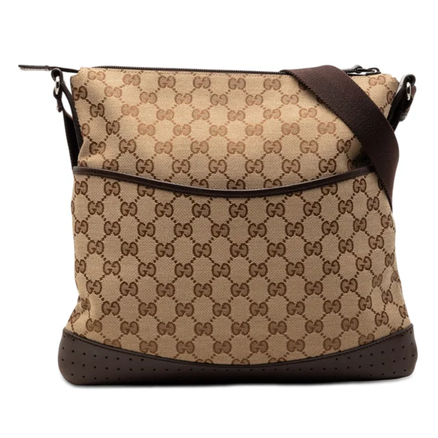 Beige Gucci GG Canvas Crossbody in Beige Canvas from Designer Revival, photo 1 of 1