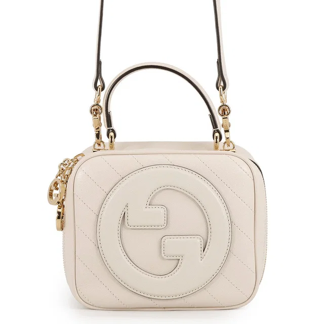Gucci Blondie Top Handle 2-Way Bag Beige744434 Leather in Leather from GALLERY RARE