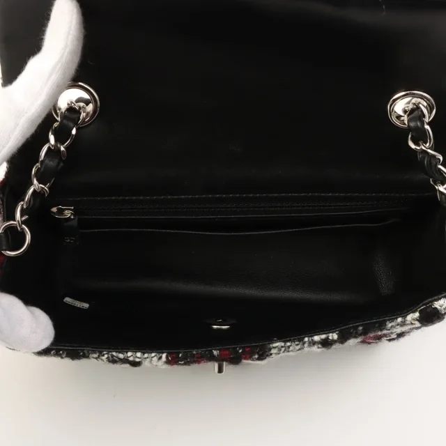Chanel 2019頃製 ツイード CC ターン ロック チェーン ショルダーバッグ マルチ from VINTAGE QOO TOKYO, photo 5 of 13