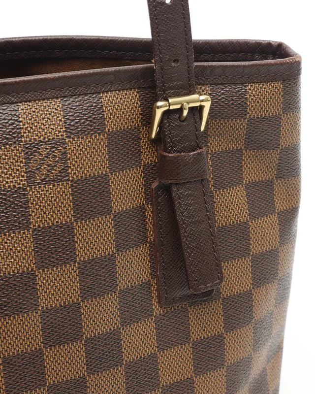 Louis Vuitton Damier Ebene Marais Bucket Bag in Brown Canvas from A Retro Tale, photo 7 of 12