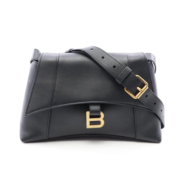 Balenciaga DOWNTOWN Leather Shoulder Bag in Leather from LuxUness