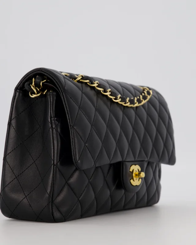 Chanel Medium Classic Double Flap Bag in Black Lambskin from Sellier, photo 10 of 19