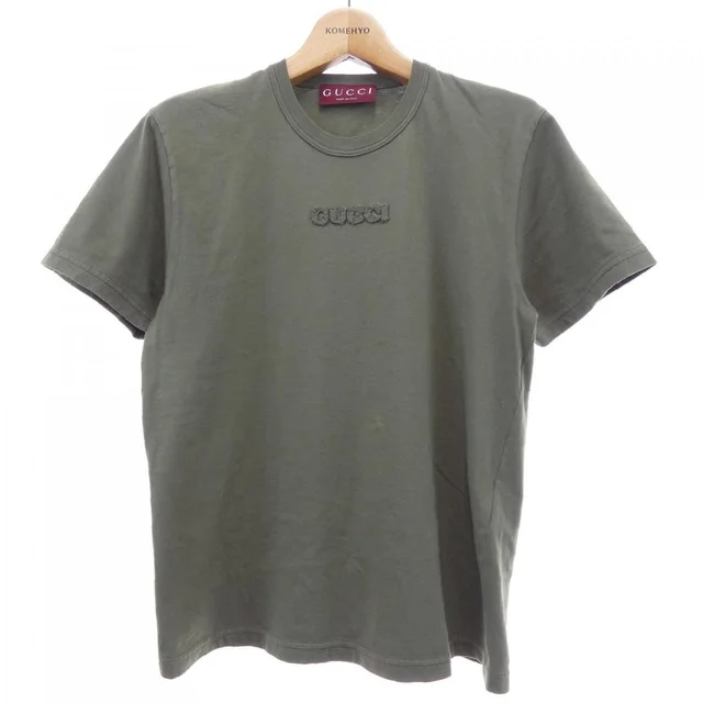 Gucci T-Shirt Khaki in Green from The Reluxe