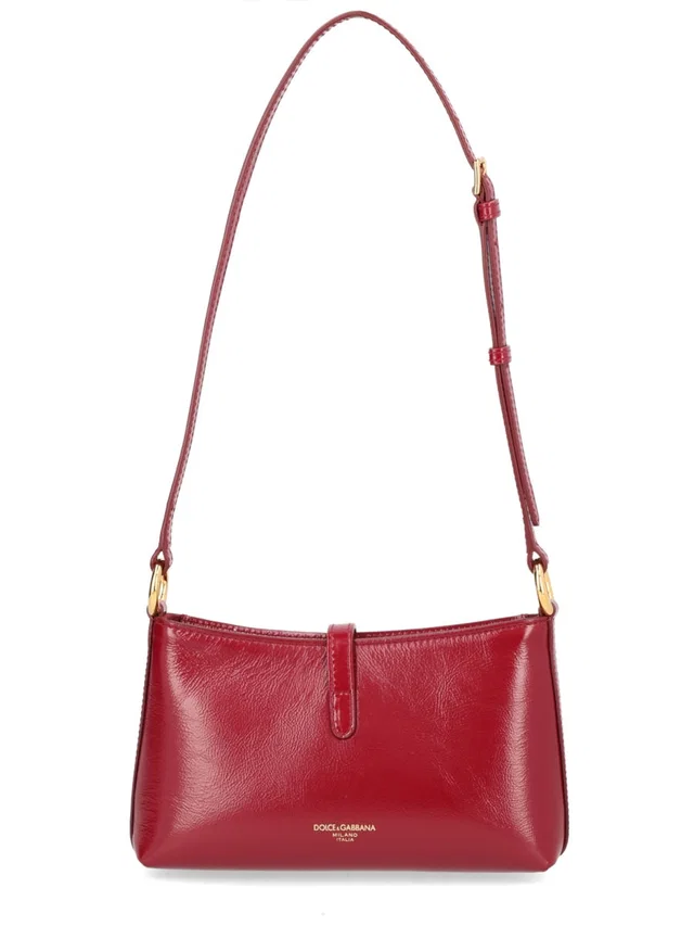 Dolce & Gabbana Lock Shoulder Bag — Red Leather in Red Leather from HEWI
