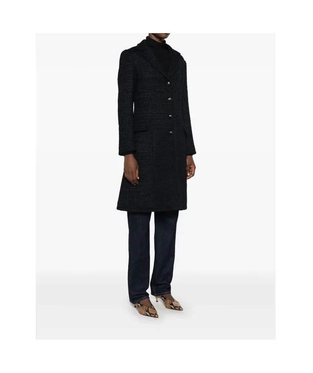 Etro tweed notched-lapels coat, photo 4 of 6 from SENSER