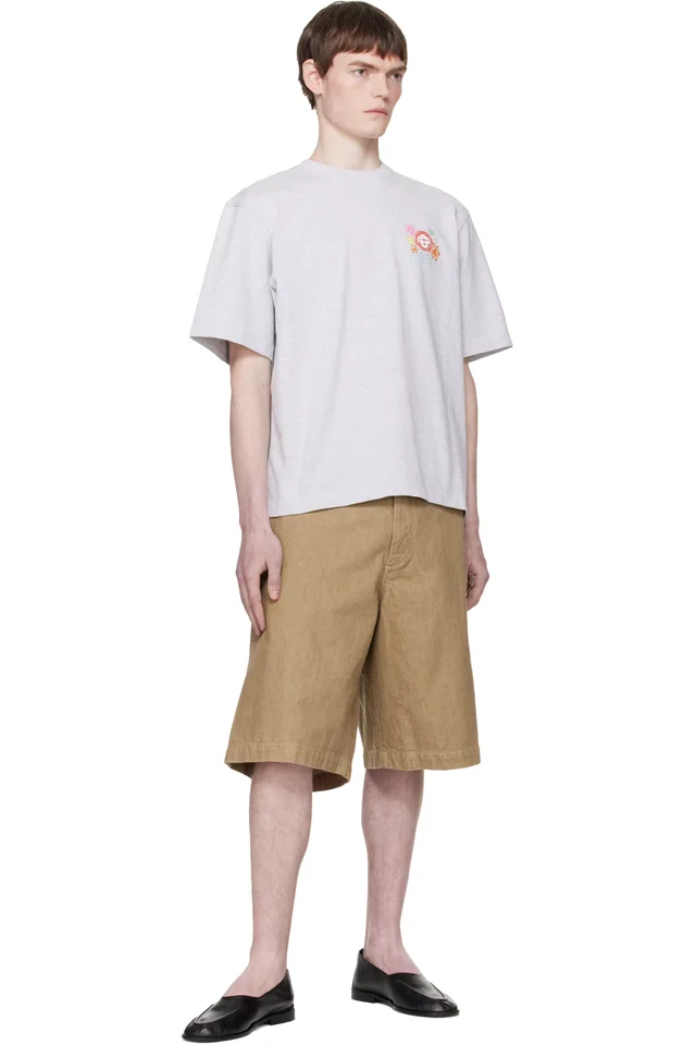 Casablanca Gray 'Collage D'Icônes Graphiques' Oversized T-shirt, photo 4 of 4 from SSENSE