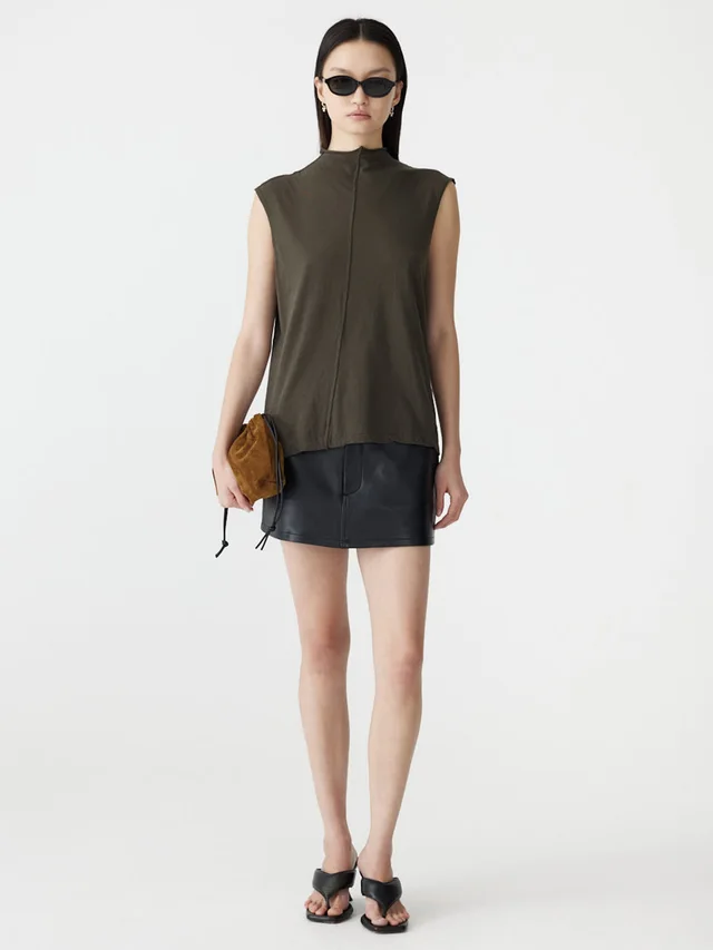Bassike Slouch Raised Neck Tank from bassike, photo 1 of 1