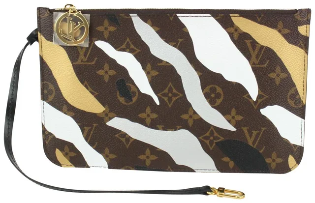 Louis Vuitton LVxLOL Camo Stripe Monogram Neverfull Pochette MM or GM in Canvas from Bagriculture