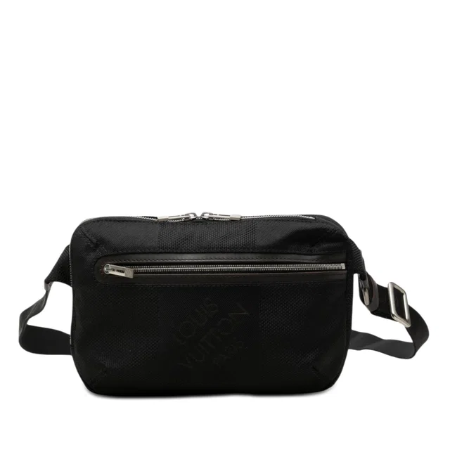 Black Louis Vuitton Damier Geant Archer Belt Bag in Black Canvas from Designer Revival