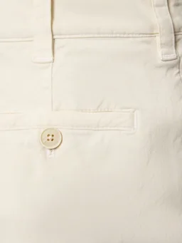 Nili Lotan Wide-leg trousers with button closure in 98% Cotton, 2% Elastane, photo 4 of 5 from LUISAVIAROMA