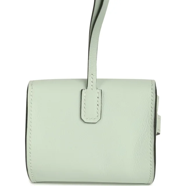 Hermès Kelly Festival Bag Charm Vert Peppermint Swift Palladium Hardware in Green Swift leather from Madison Avenue Couture, photo 4 of 8