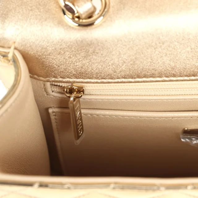 Chanel "Hollywood Boulevard" Backpack in Gold Calfskin from Madison Avenue Couture, photo 11 of 12