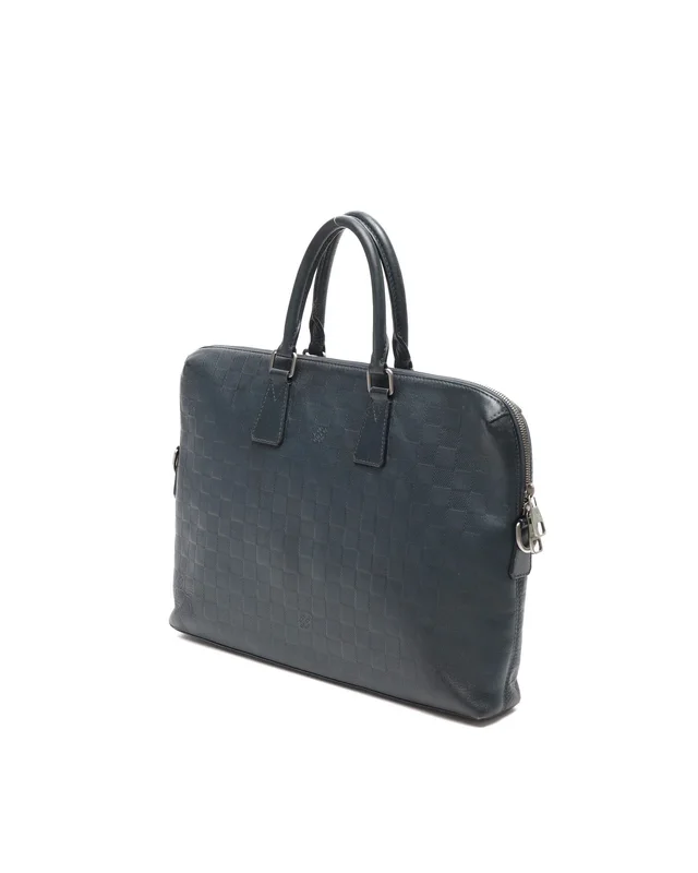 Louis Vuitton Damier Infini Porte Documents Jour Business Bag in Leather from A Retro Tale, photo 3 of 8