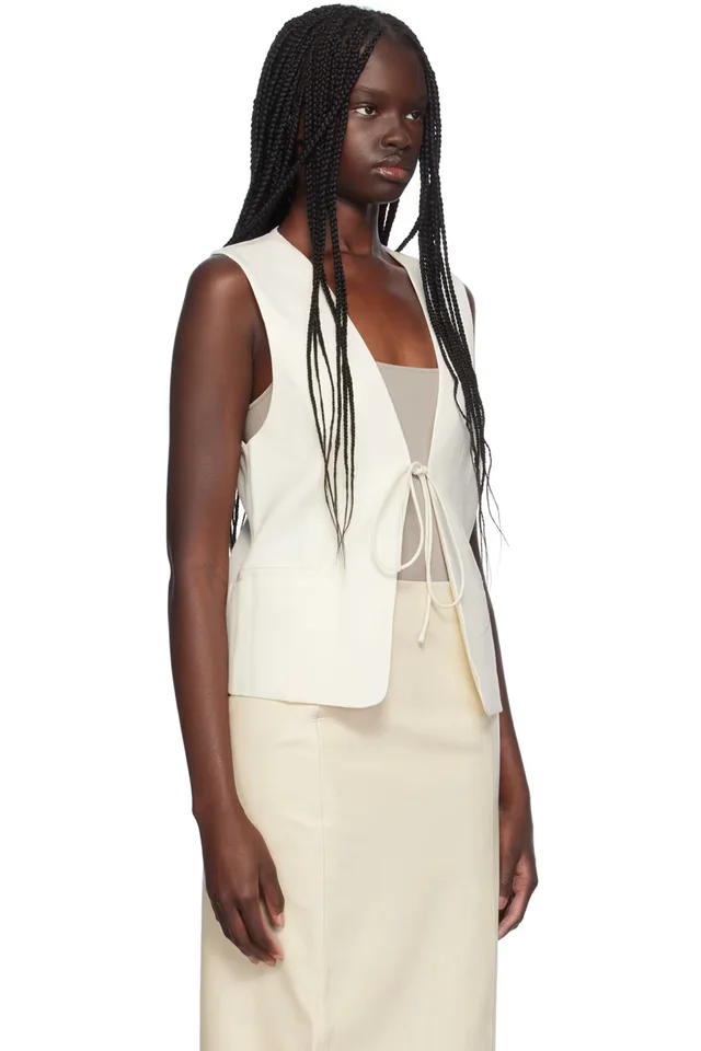 St. Agni Off-White Rouleau Vest, photo 2 of 2 from SSENSE