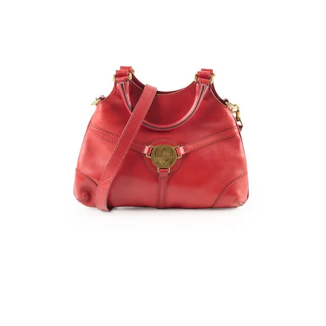 Gucci Vintage Top Handle Red in Red Leather from The Purse Affair