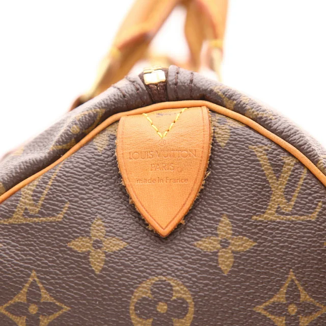 Louis Vuitton Speedy 40 handbag in brown Monogram canvas and natural leather in Brown Coated canvas from Collector Square, photo 4 of 4