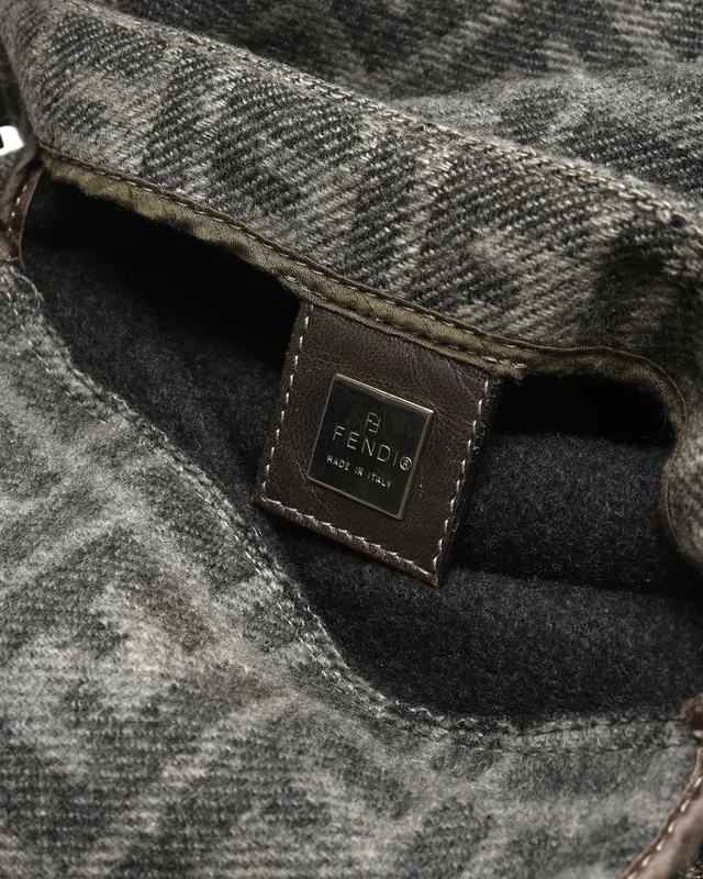 Fendi Zucca Mamma Tweed Bag in Tweed from A Retro Tale, photo 9 of 10