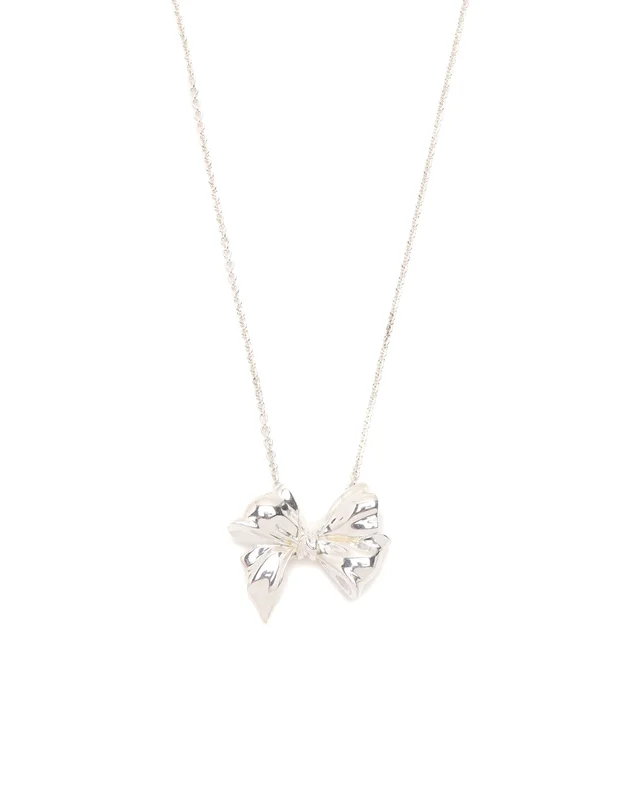 Tiffany & Co. Silver Ribbon Necklace in Silver from A Retro Tale