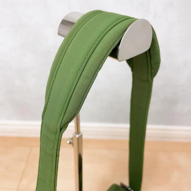 Miu Miu Archive Shoulder Bag Khaki Logo in Green from The Reluxe, photo 2 of 2